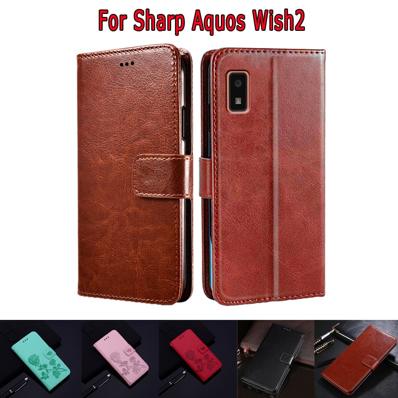 Sharp Aquos   ̽ wish2 SH-51C Carcasa  Ʈ  Ŀ Coque Sharp Aquos Wish SHG06 SH-M20 5.7 &Funda Mujer Etui